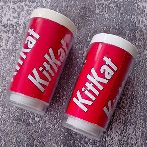 Vintage Kit Kat Red Plastic Cups EAGLE BRAND